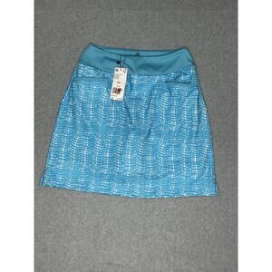 Adidas Golf Women's Skirt Size XSL Teal And White With Shorts And Leg Grips NWT
